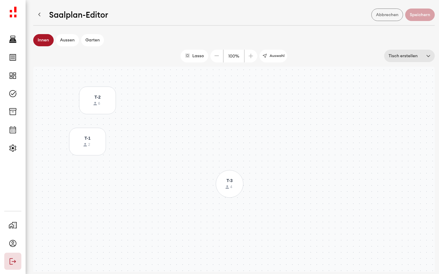 Saalplan-Editor - neuer Bereich als Reiter (Desktop)