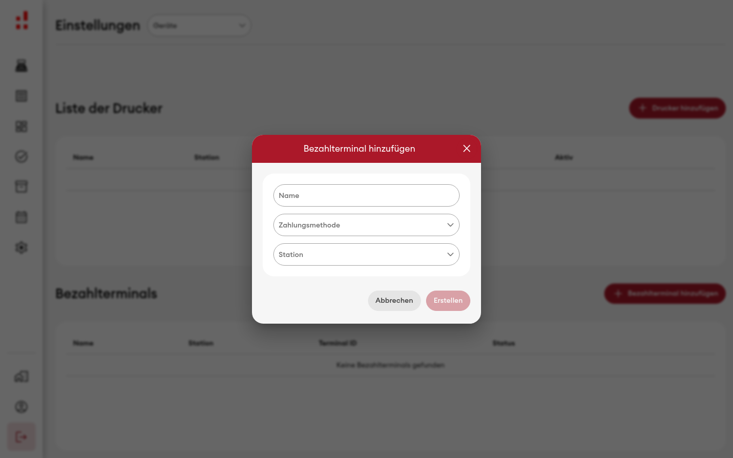 Bezahlterminal hinzufügen - Dialog (Desktop)